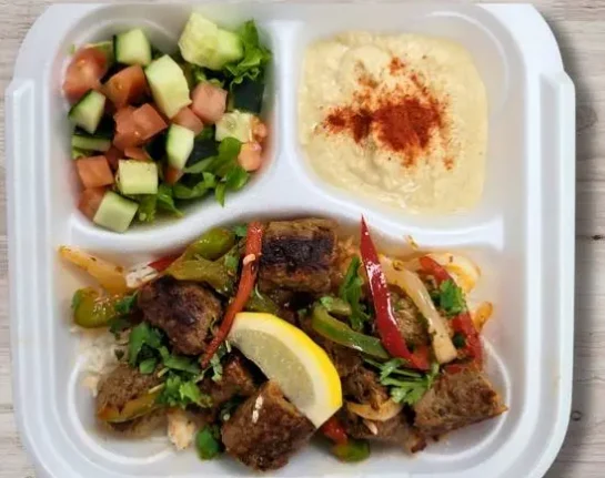 Beef Kebab Skewer with Rice