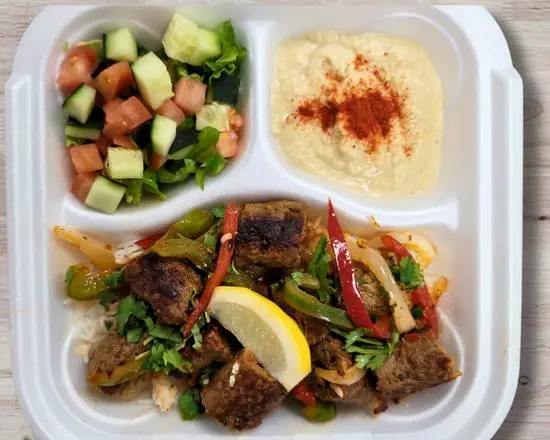 Beef Kebab Skewer with Rice