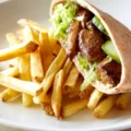 Chicken Shawarma Wrap with Fries
