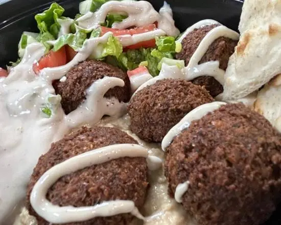 Falafel Over Rice Bowl