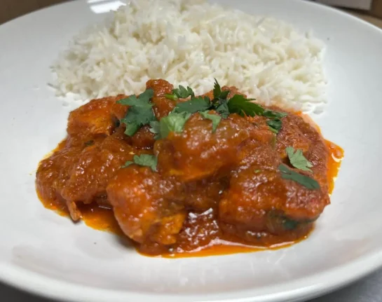 Chicken Tikka Masala with rice