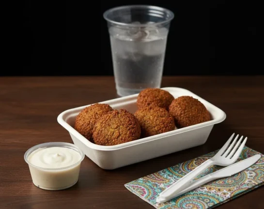 5 Piece Falafel With White Sauce
