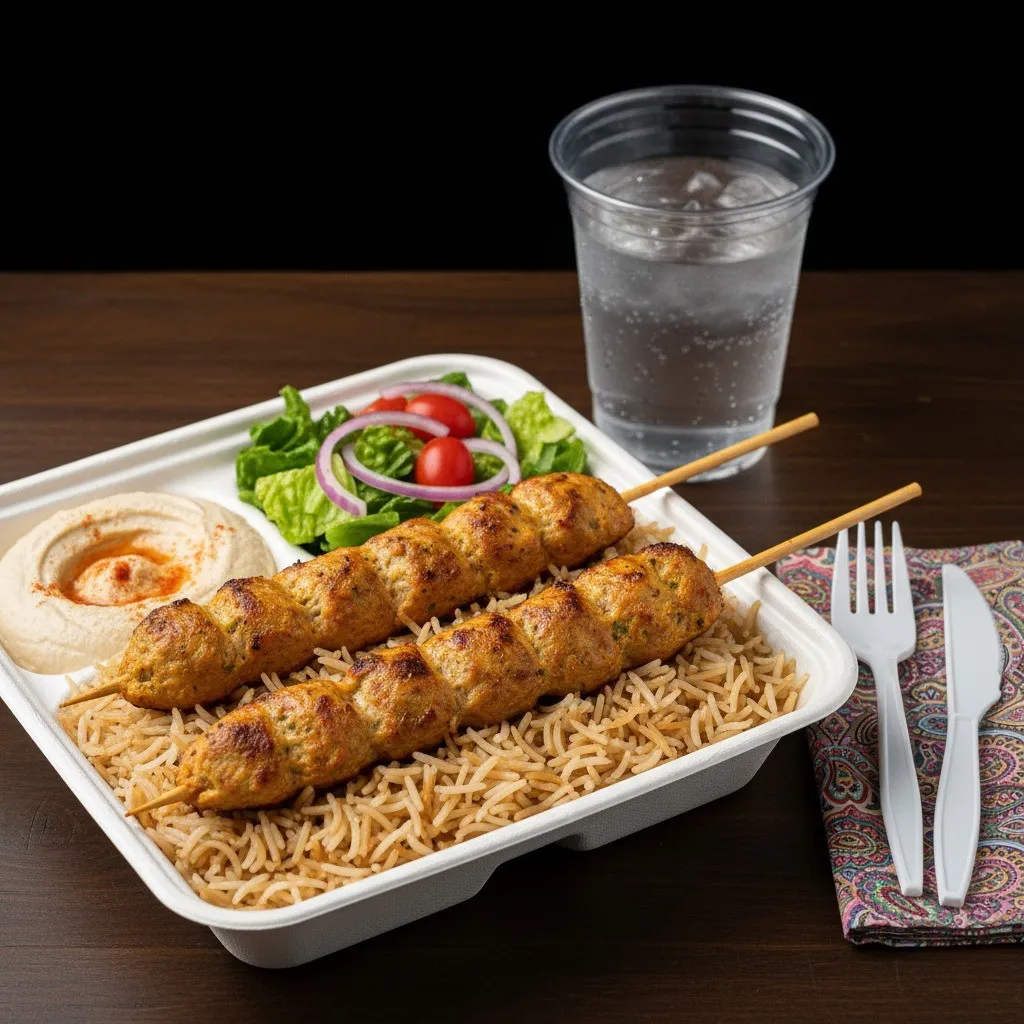 Chicken Kebab Skewer with Rice_result