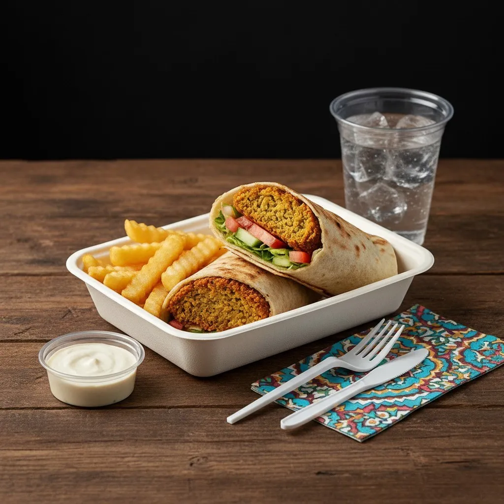 Falafel Wrap with Fries_result