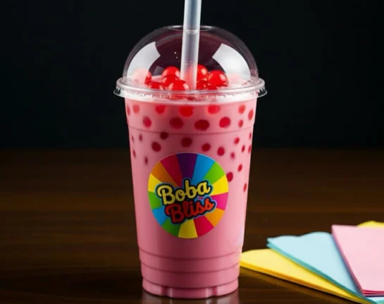 Popping Strawberry Boba